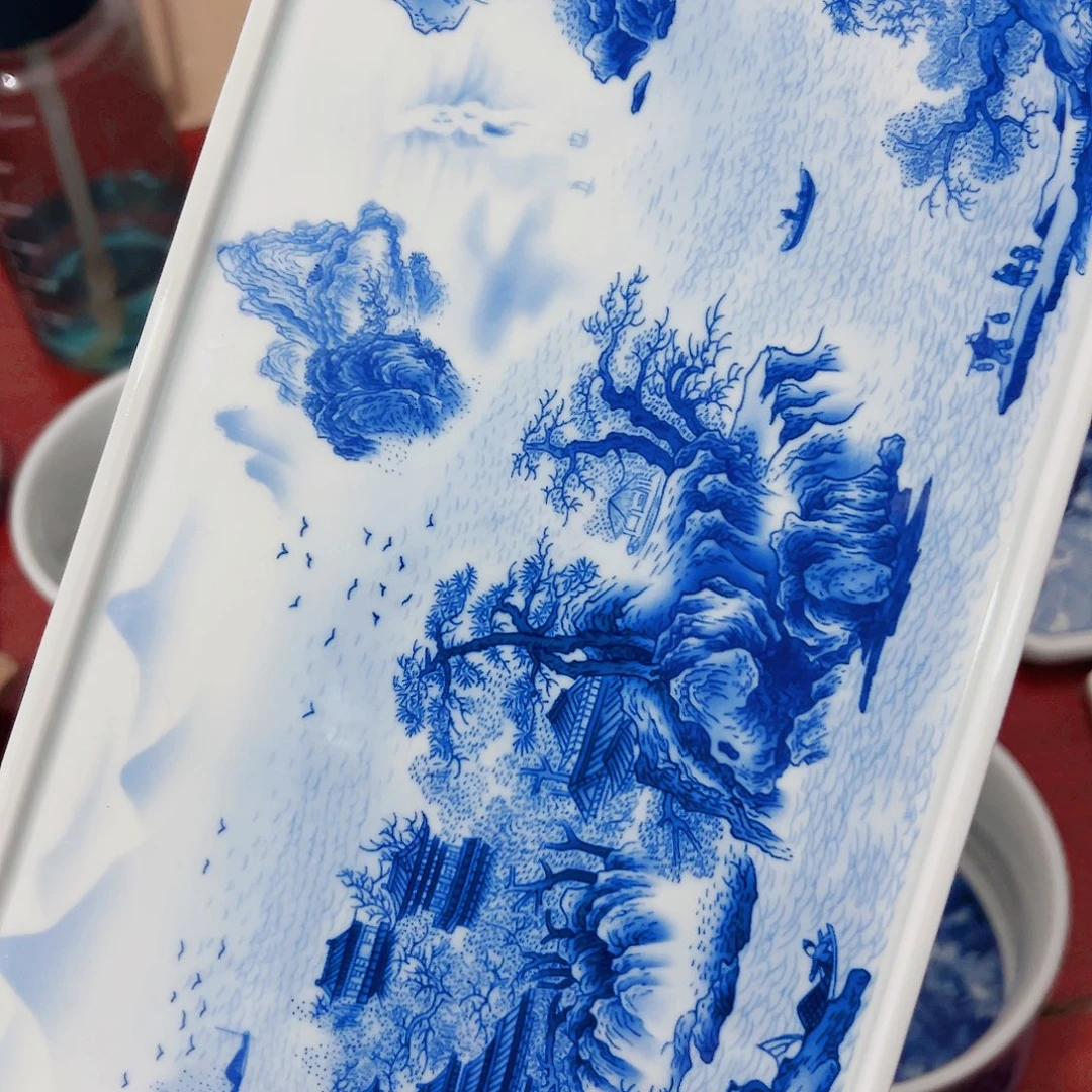 品***山瓷片景德镇陶瓷艺术价格