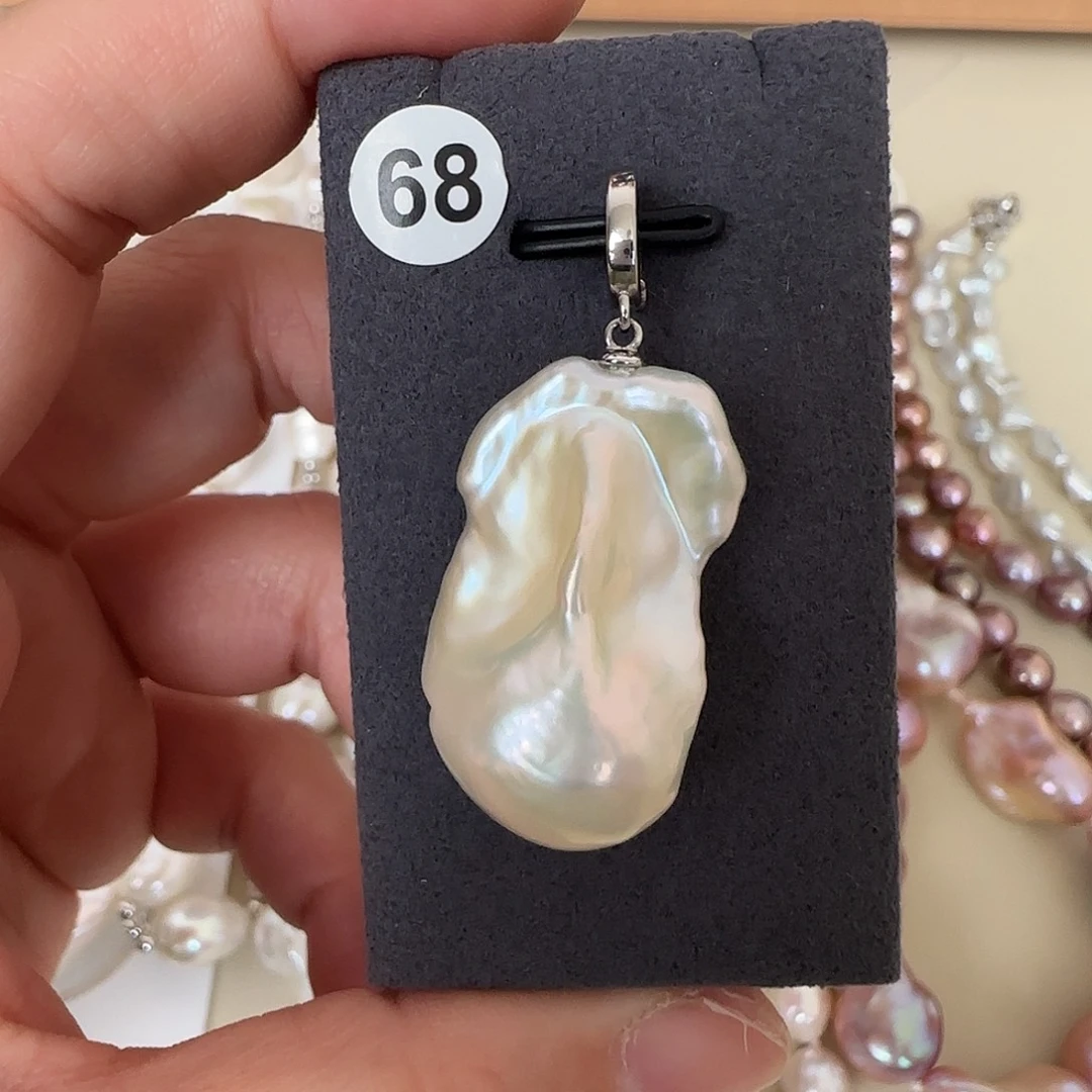 银S925镶嵌淡水珍珠颈饰