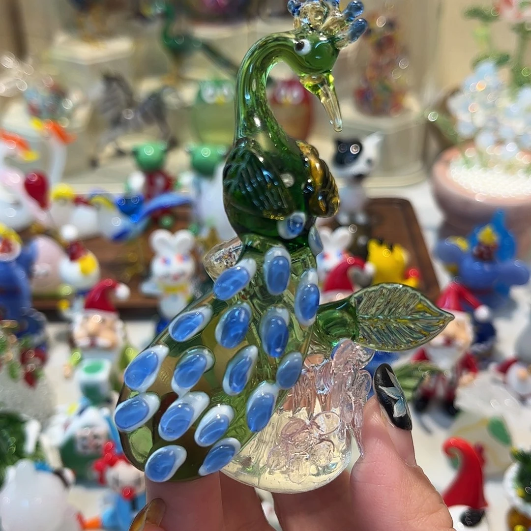 琉璃手工艺品孔雀