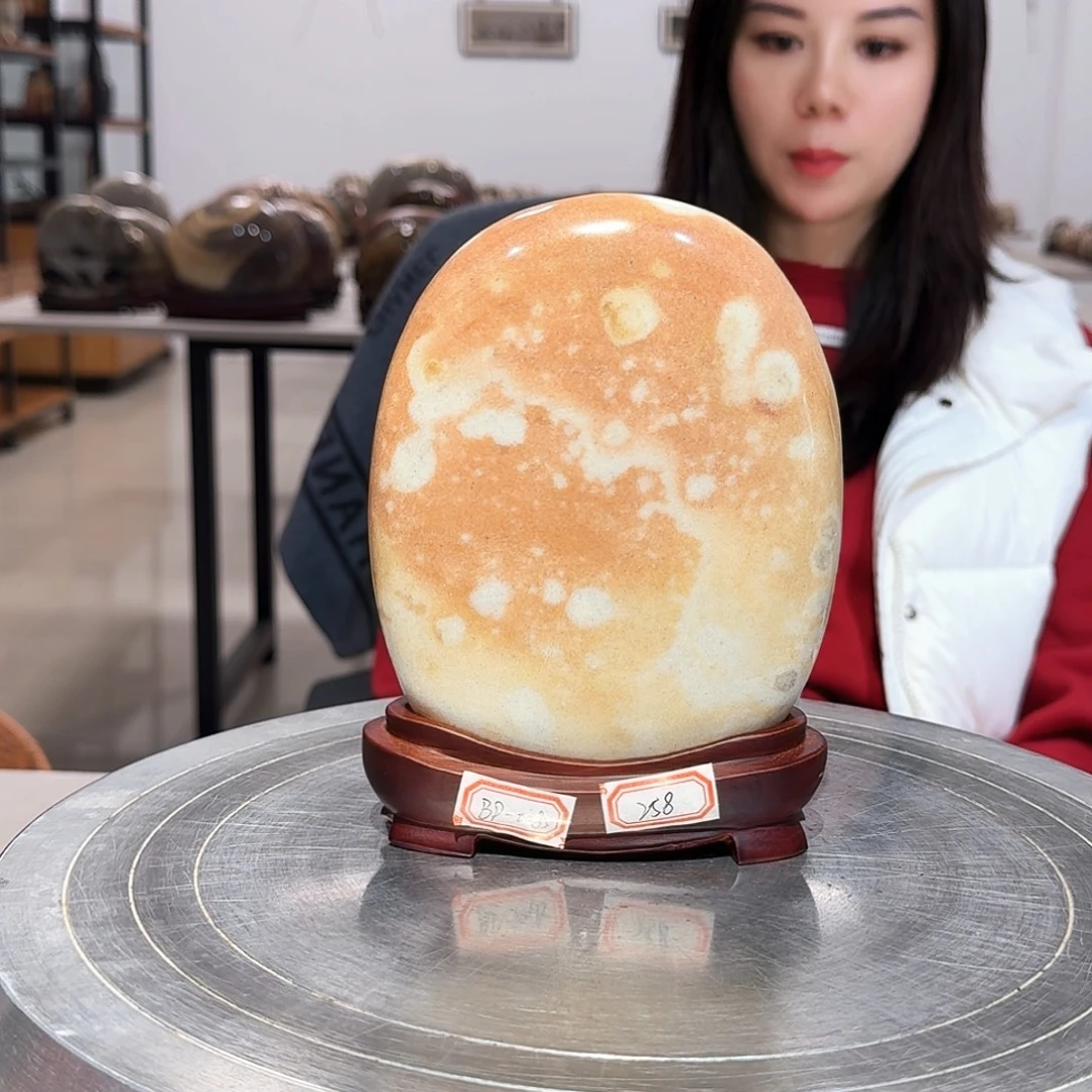 长江画面石中号摆件