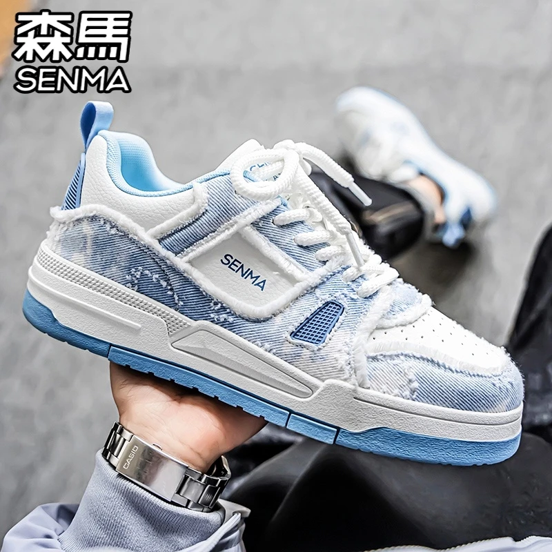 SENMA/森马男鞋新款冬季透气百搭小众板鞋男士高级感休闲小白潮鞋