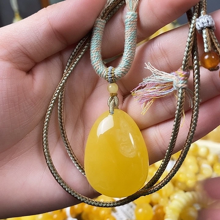 琥珀未镶嵌裸石水滴