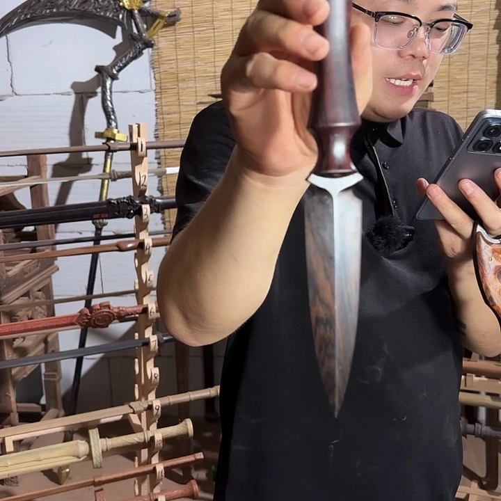 老***虎紫光檀小刀小刀小刀