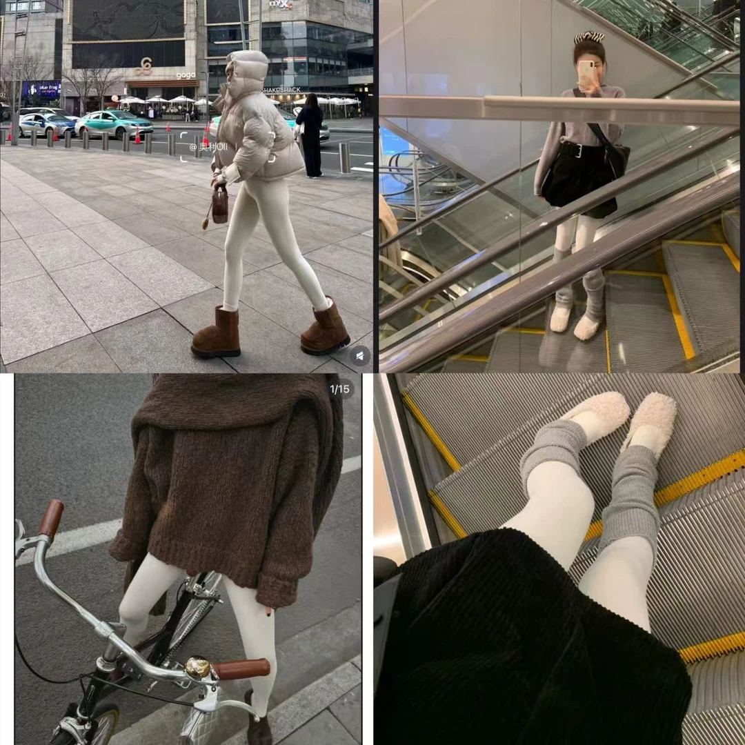6807•瘦瘦袜 DD# 升级版~220g抗起球提臀压力瘦腿袜打底裤袜•