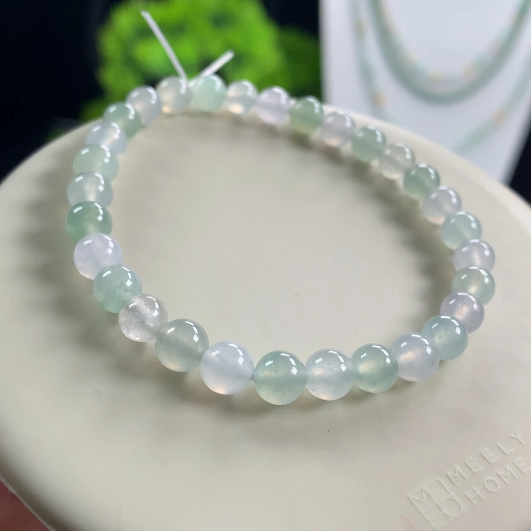翡翠未镶嵌手链卡5.9