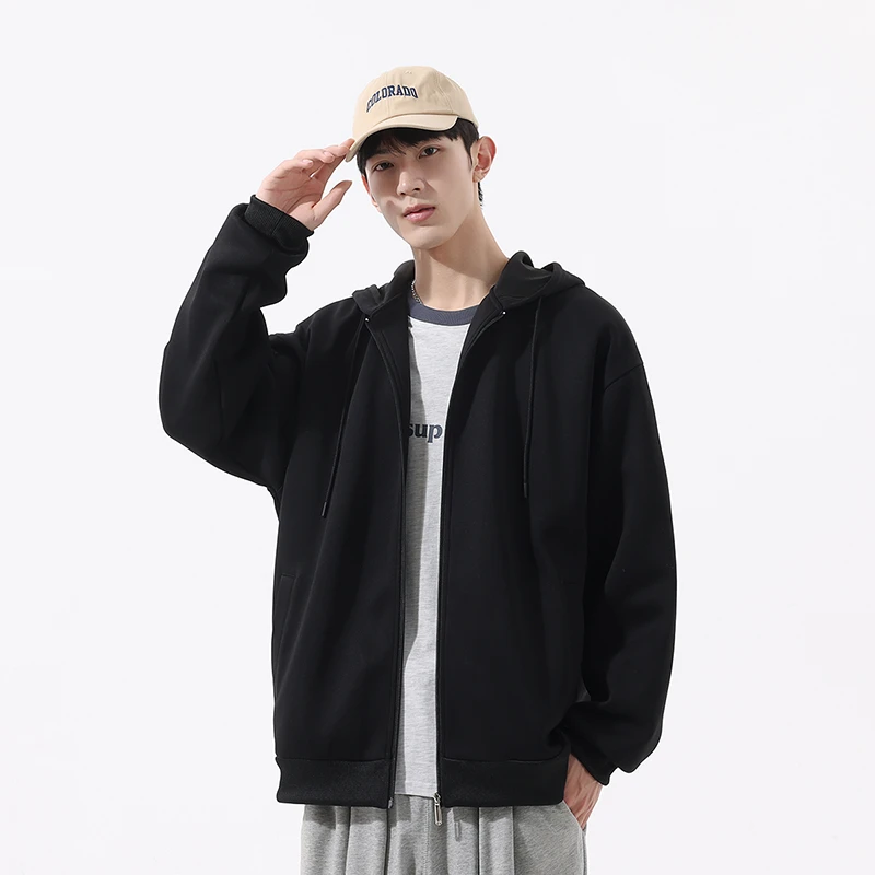 稻草人新款情侣男士卫衣百搭上衣时尚休闲潮牌秋冬季连帽宽松潮流