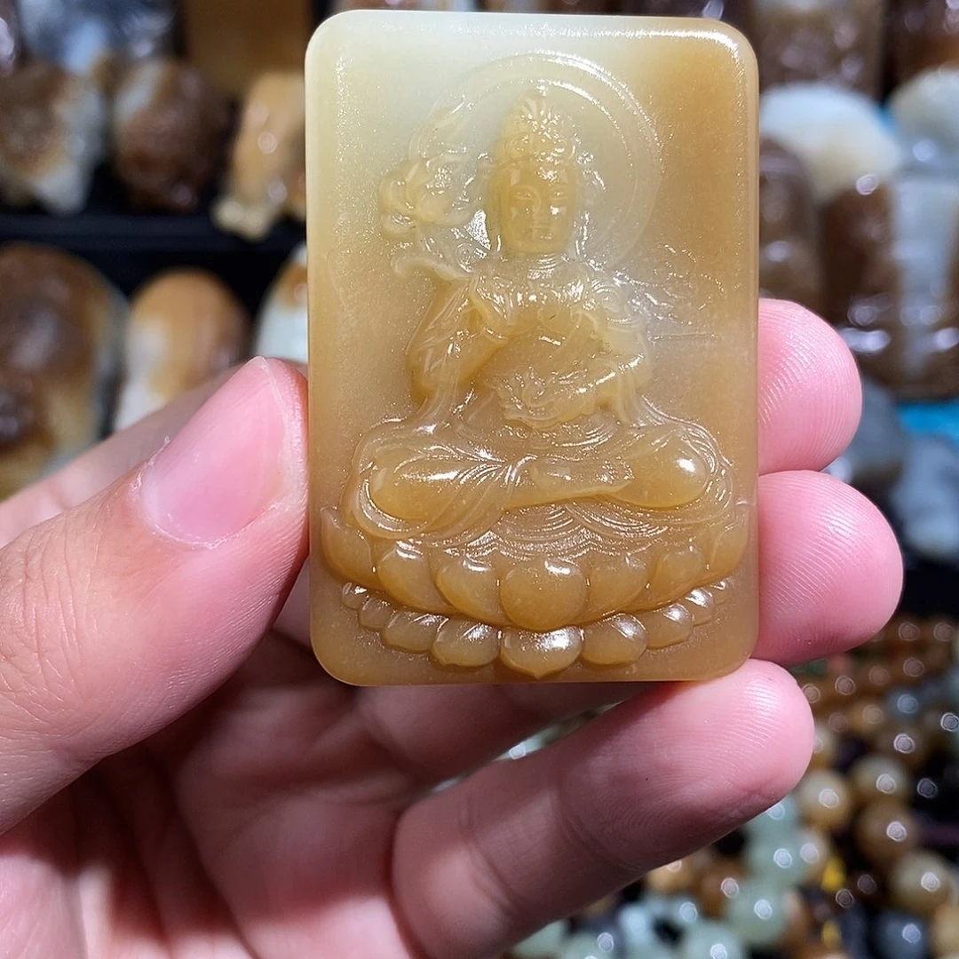 和田玉未镶嵌挂件