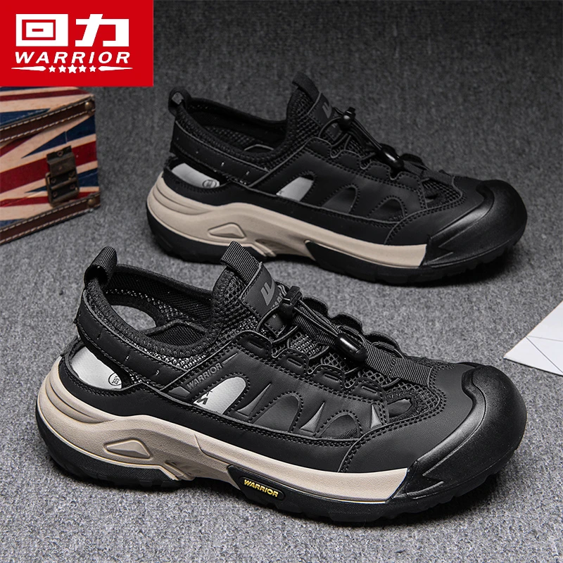 回力男鞋2025夏季新款镂空透气包头户外沙滩溯溪涉水运动休闲凉鞋