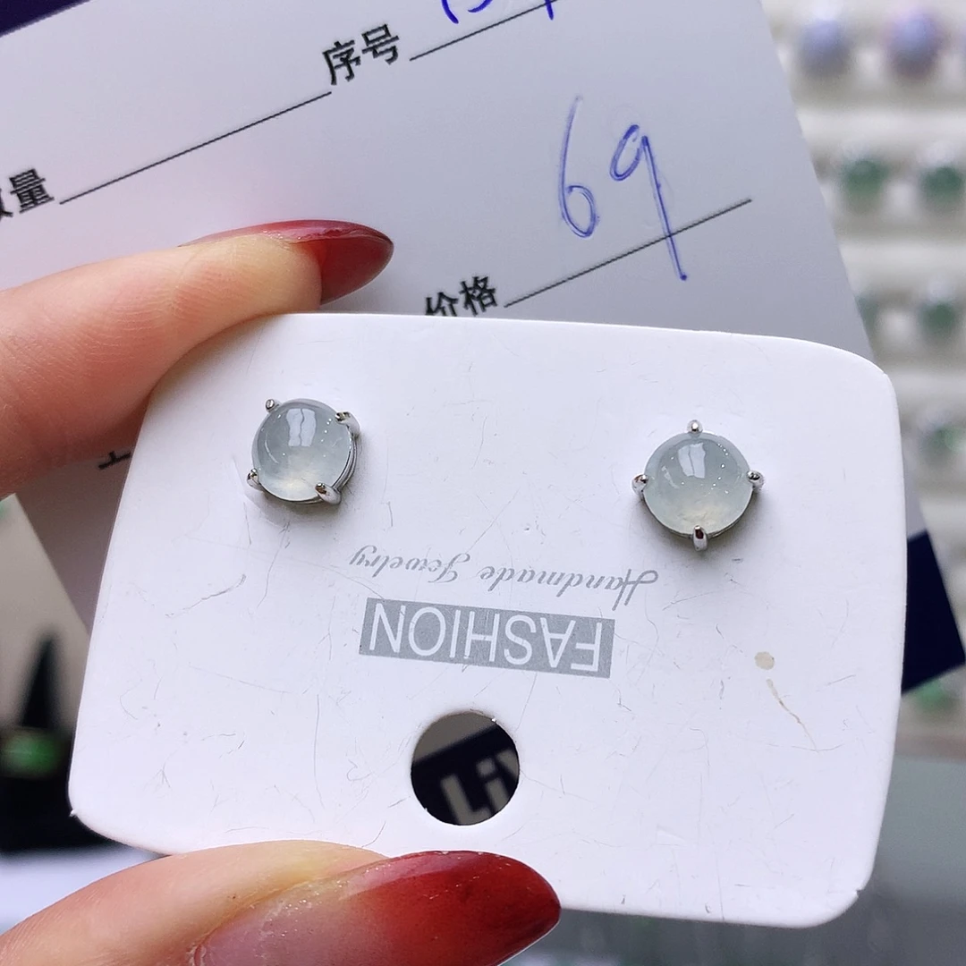 银S925镶嵌戒指翡翠157