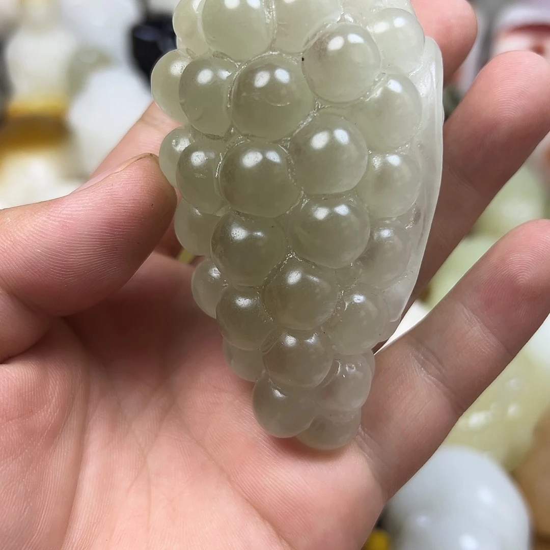 石材昆仑山料纯手工雕刻！