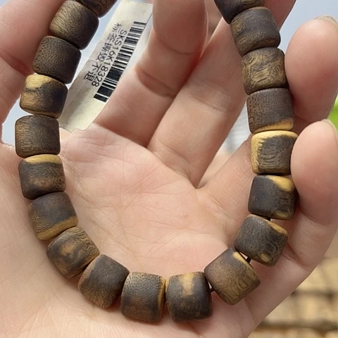 手串沉香棋楠桶珠单圈1.0/11克➕多样性发一