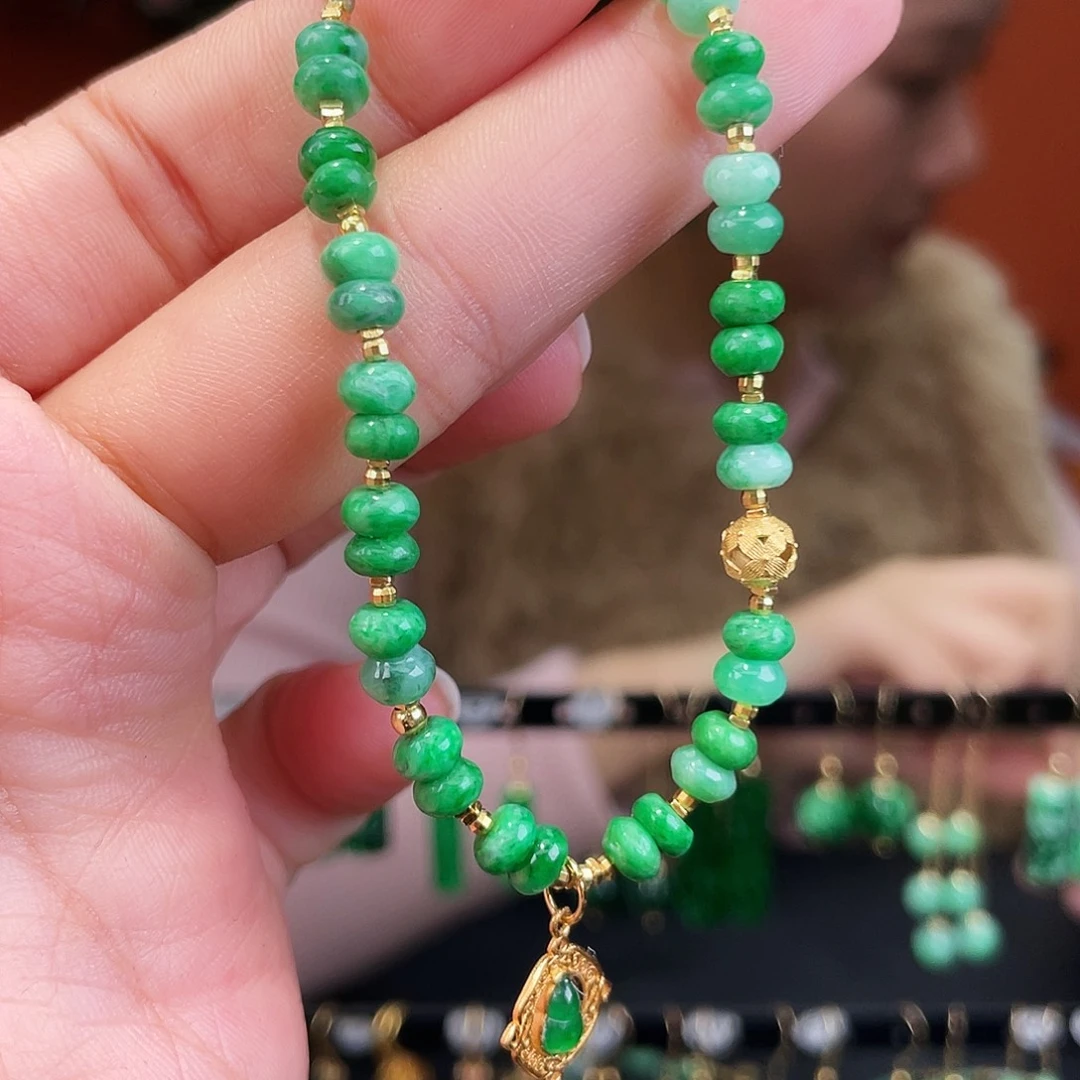 翡翠未镶嵌耳饰饰品