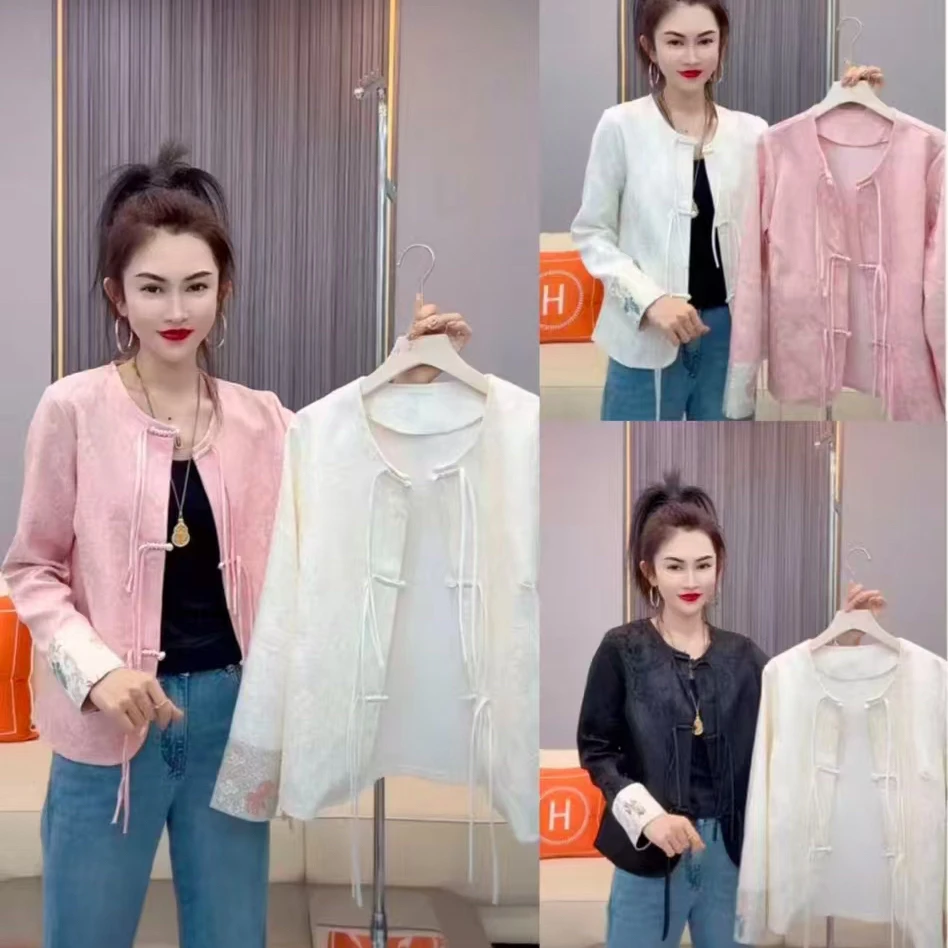 695-2025年春季新款时尚气质显瘦国风百搭上衣