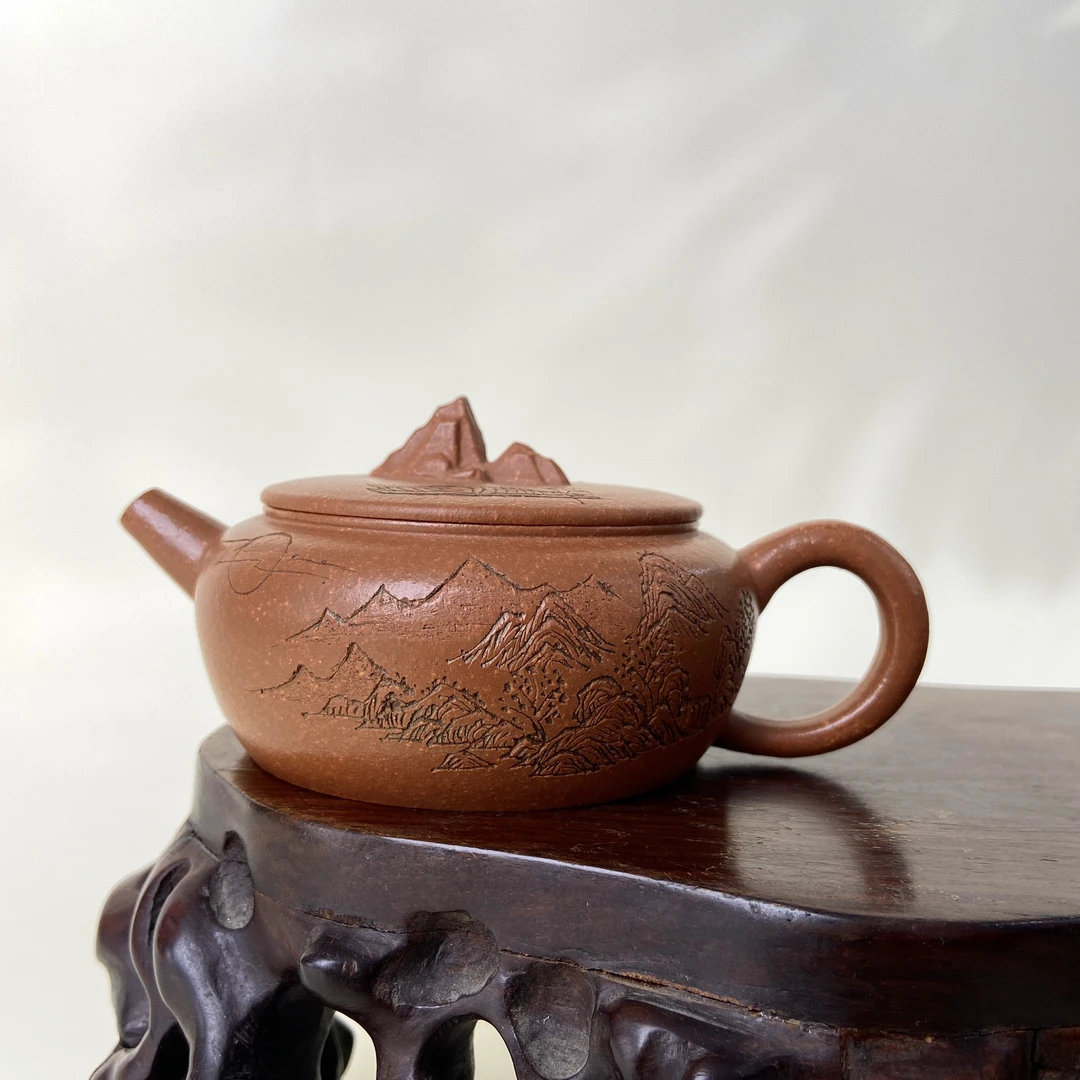 宜兴手工紫砂陶 （国工）茶壶GS4182-3