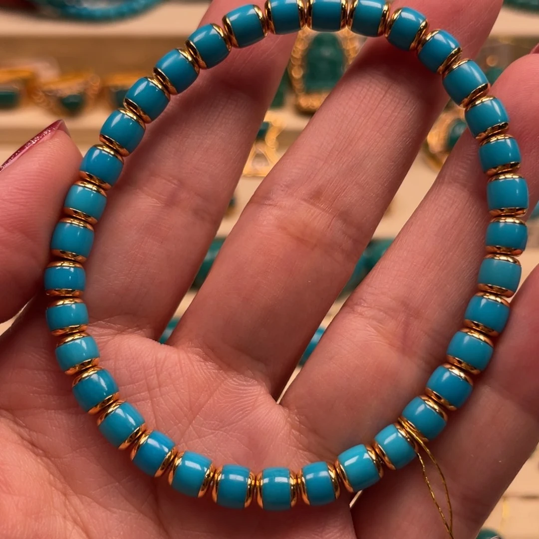 18K金镶嵌绿松石珠宝奇石