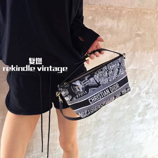 95新 DIOR/迪奥 复燃精选/巴黎地图饭盒包23年