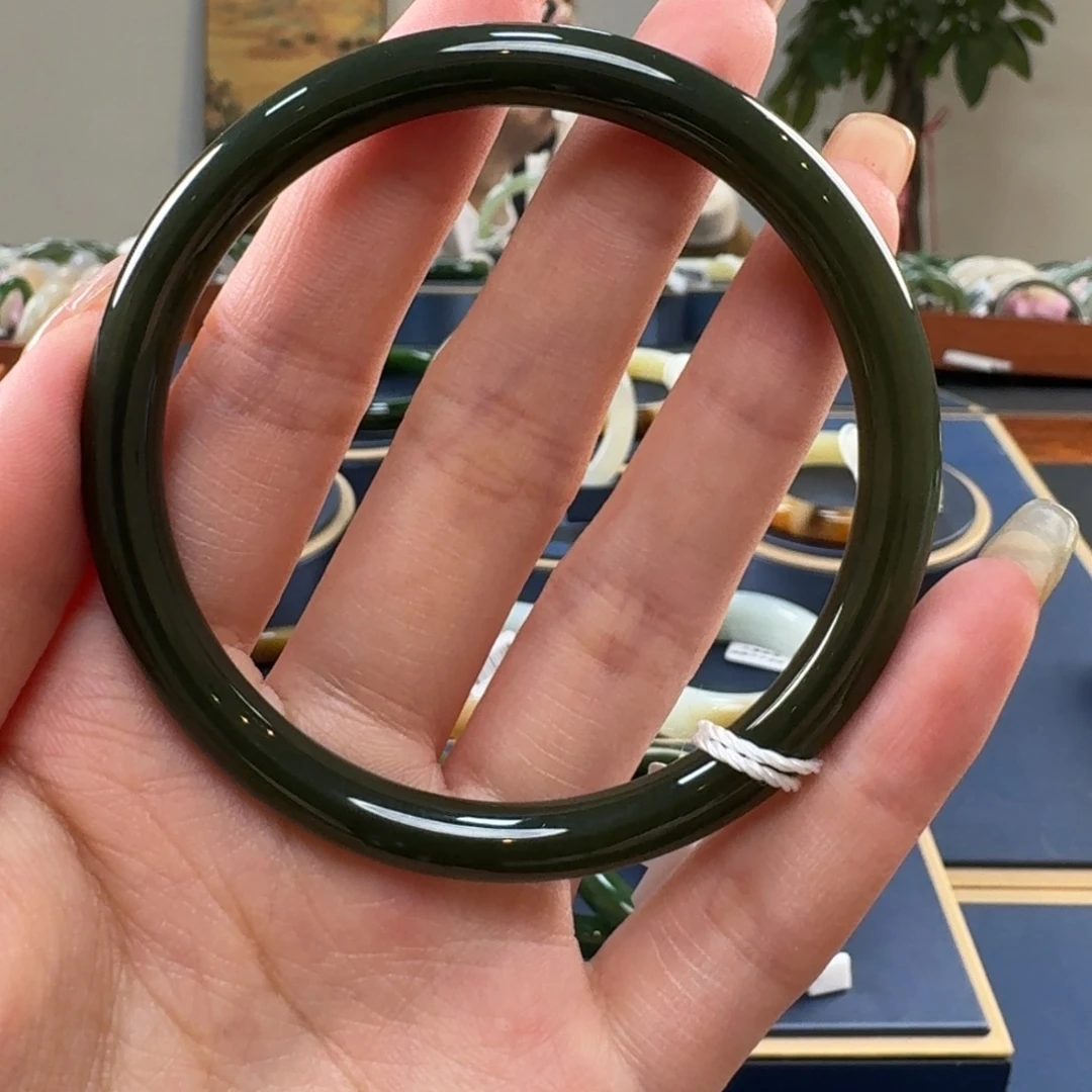 和田玉未镶嵌手镯C0146-60