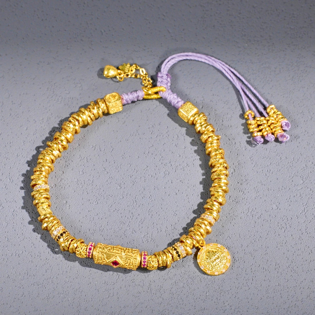 925银银制品 【歪歪】S925百顺盘缠手链（多样性发一）XB-J6474