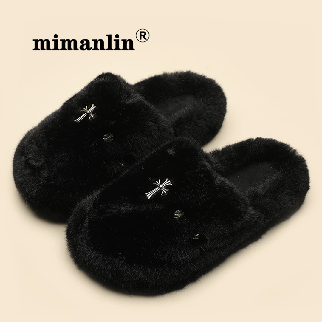 平底包头女士外穿高级感室内居家防滑毛拖鞋女款2025新款爆款