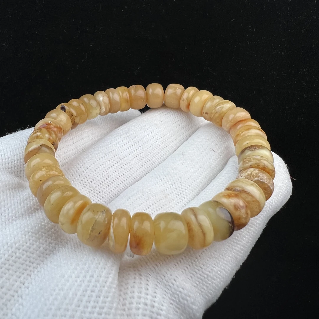 Y9013天然蜜蜡9mm帝王杂手串