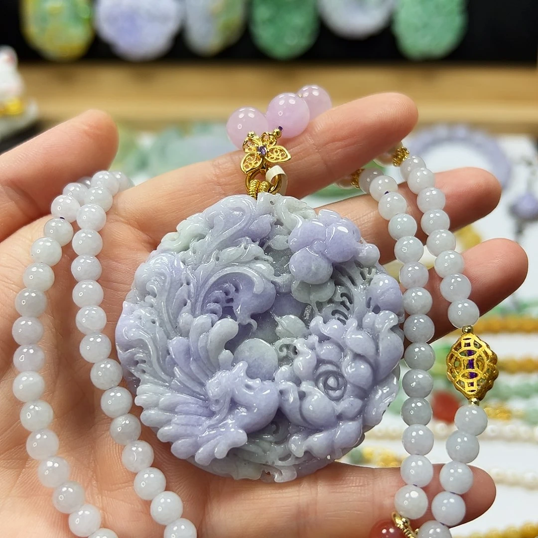 翡翠未镶嵌颈饰吊坠