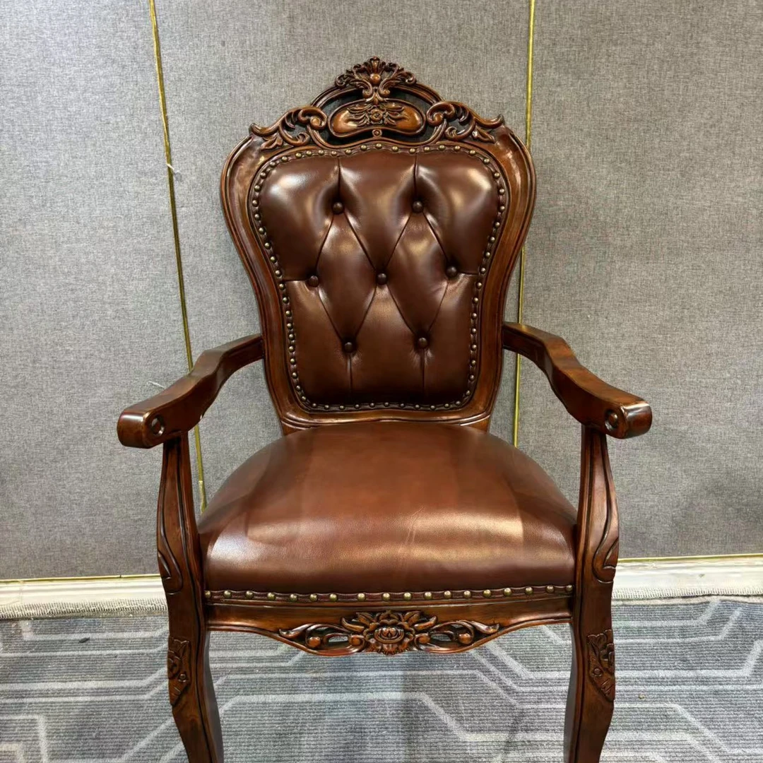 FSY510扶手椅 640*660*1100 坐高510美式实木坐具围椅