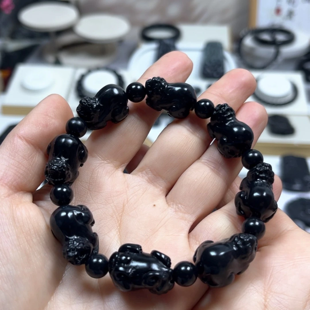 【闪购商品】和田玉（墨玉）貔貅高羊脂未镶嵌