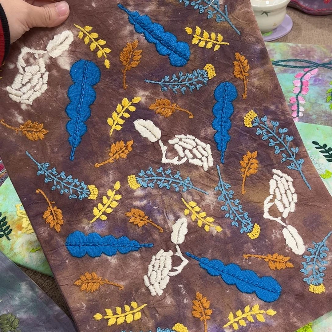 规格30.40刺子绣茶席