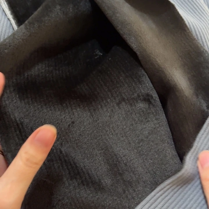 混纺蓝色灯芯绒1米。