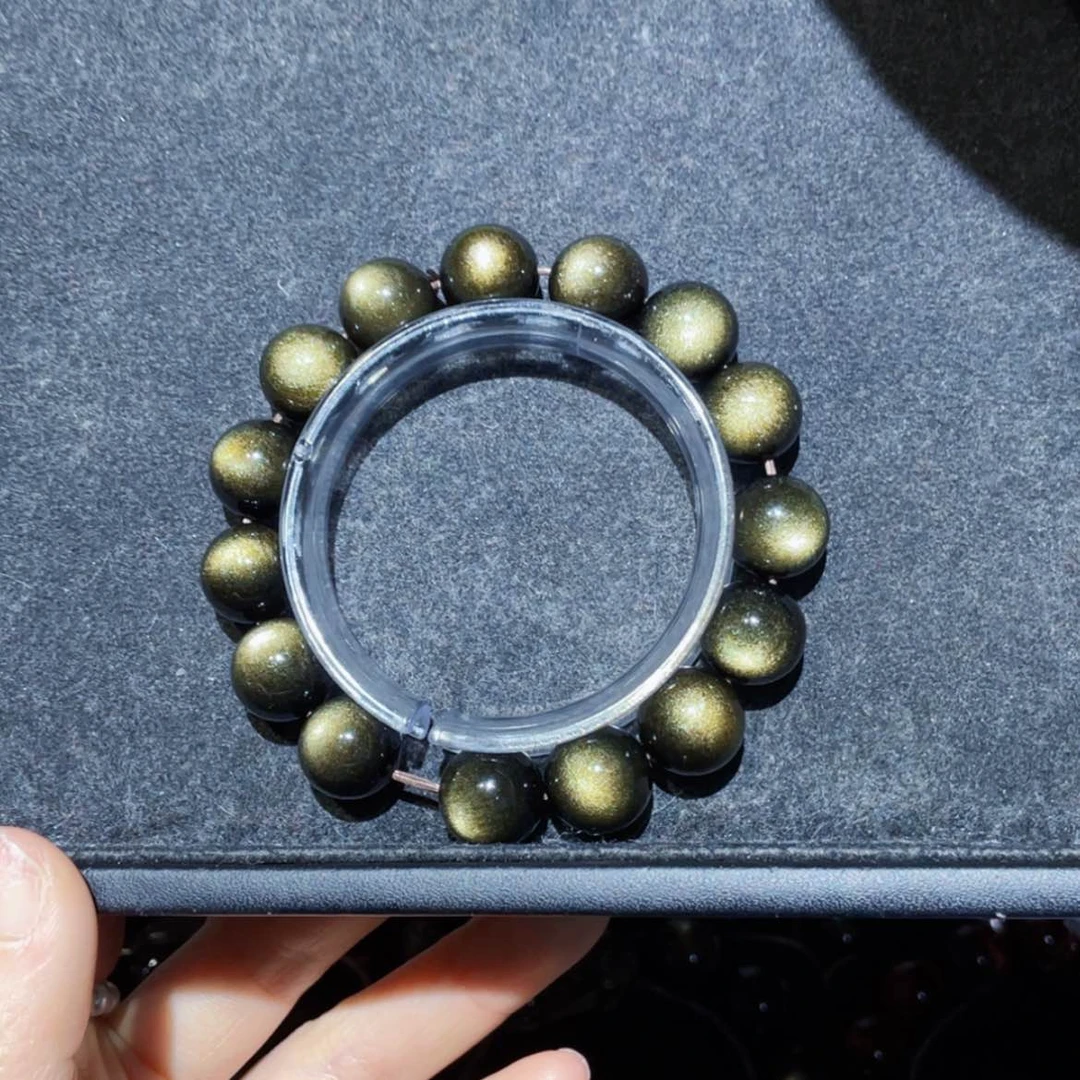 【闪购商品】黑曜岩手链未镶嵌碧**天