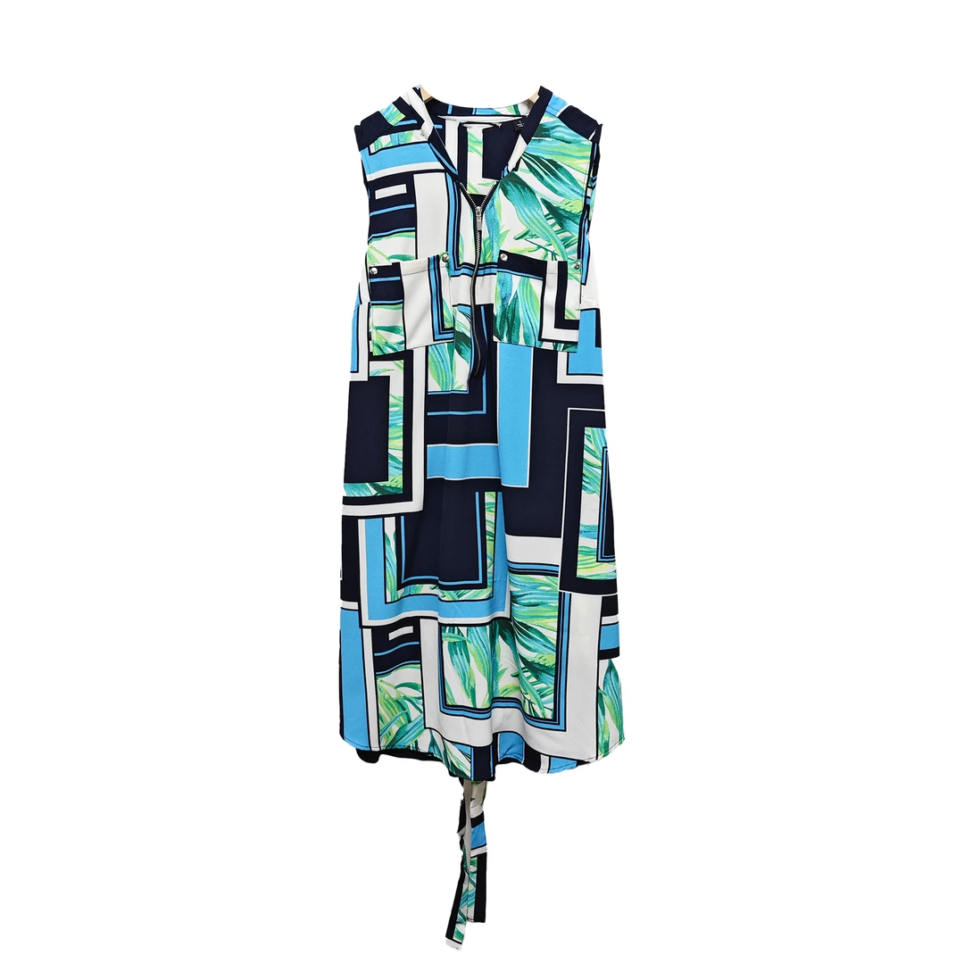 3243#花色休闲连衣裙