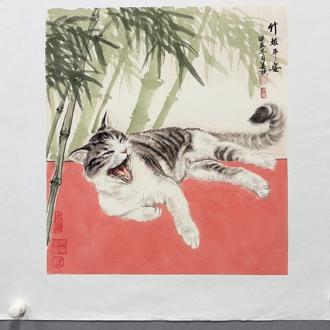 国画亲笔手绘放心去藏