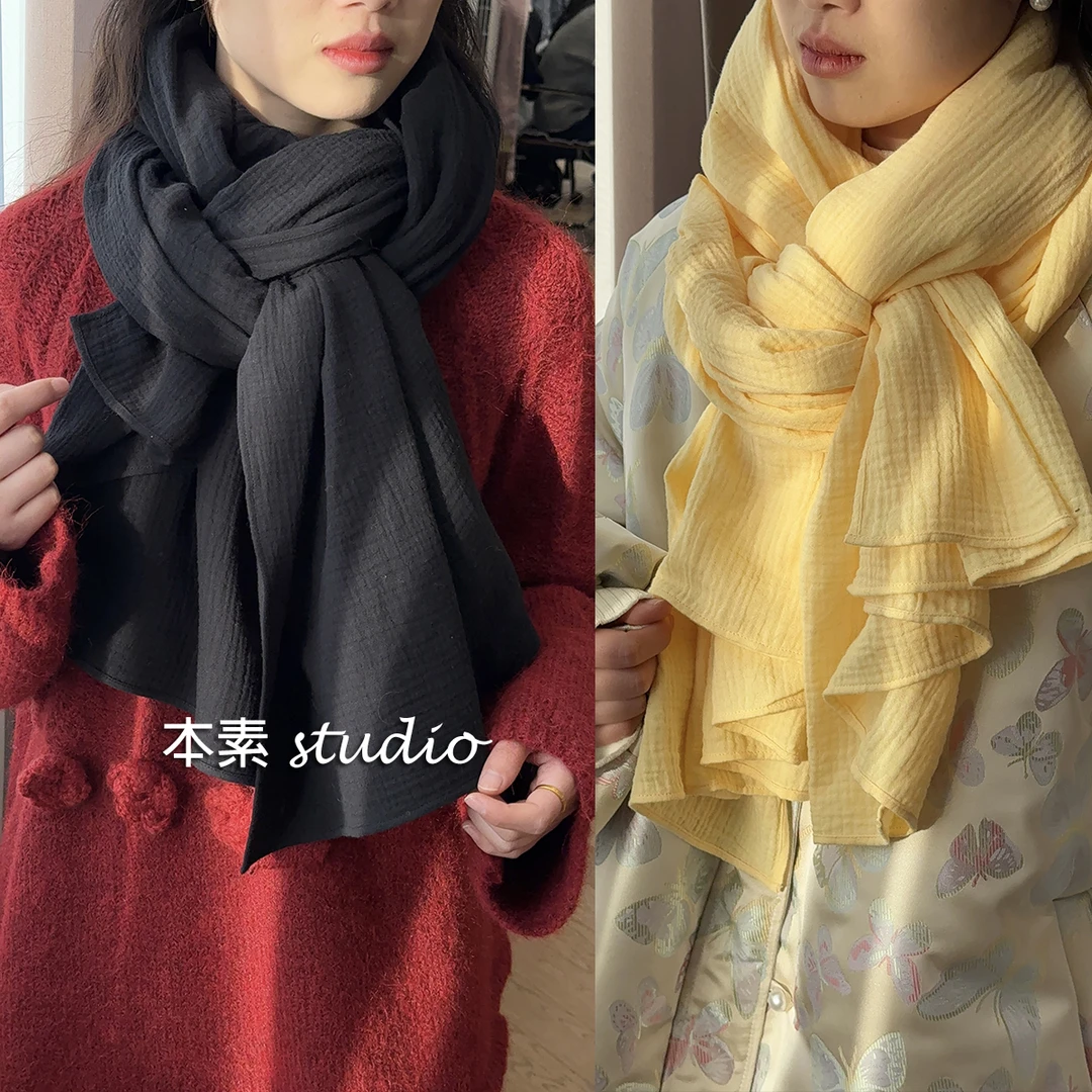C3142纯色百搭围巾