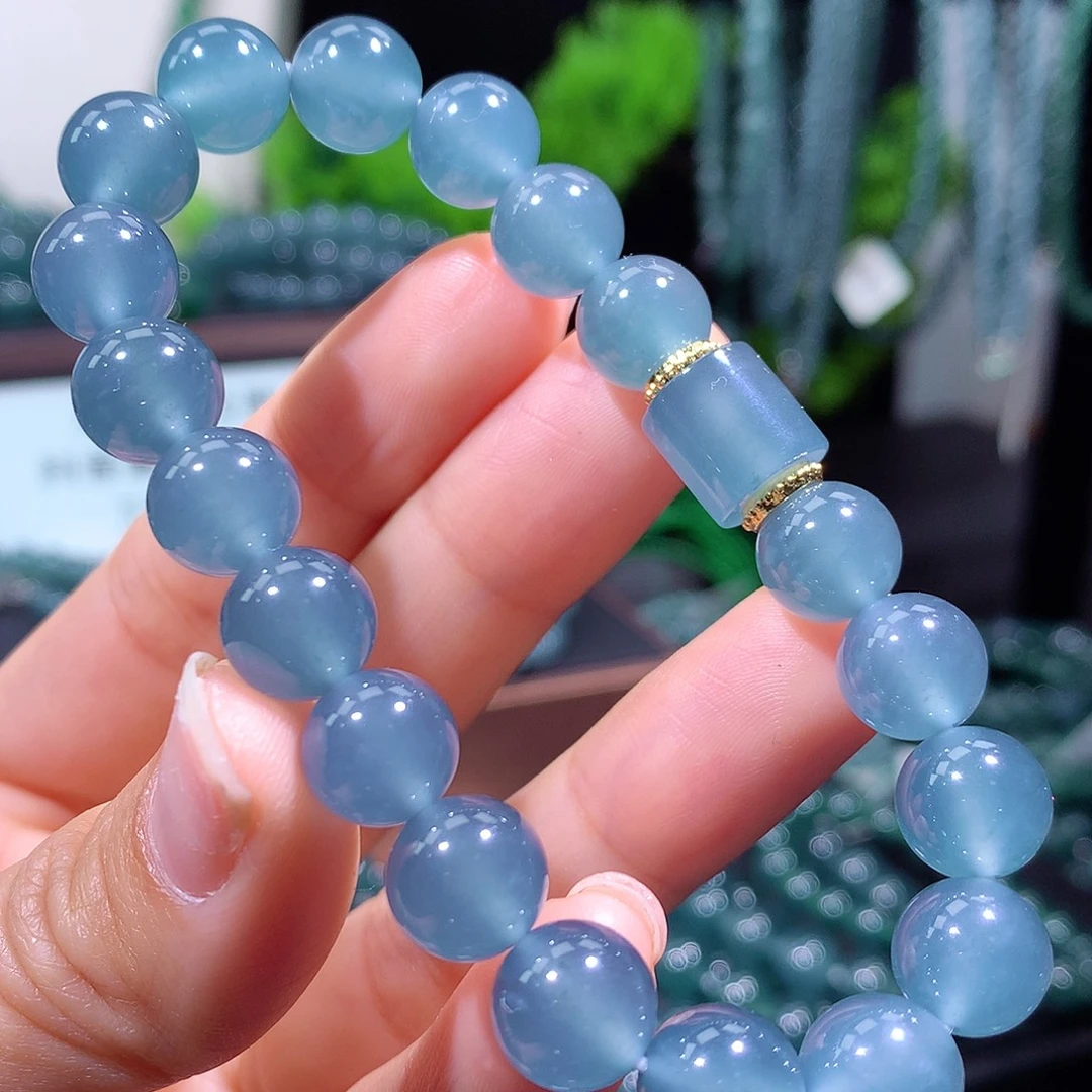 翡翠未镶嵌手链天然a货翡翠手串10mm