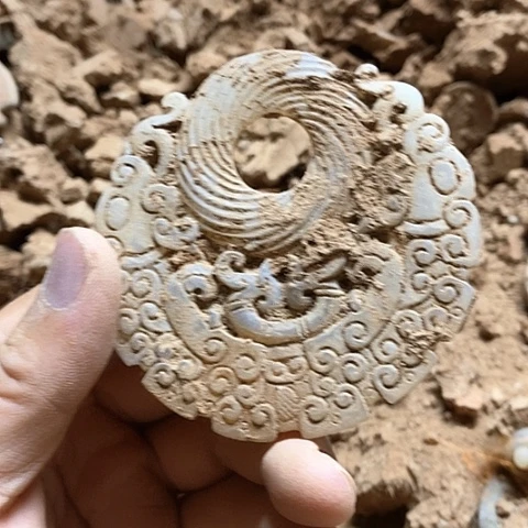 瓷片瓷器紫砂壶摆件