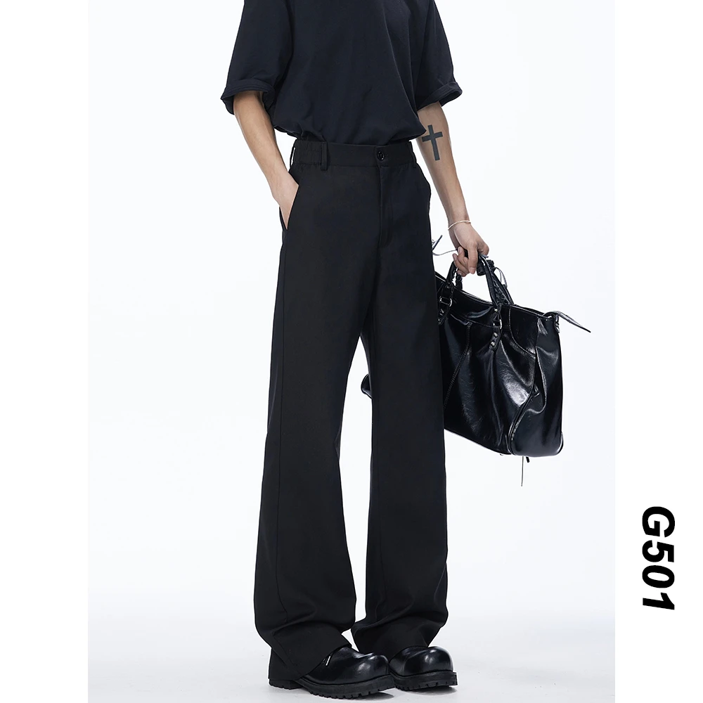 高品质~四季百搭517休闲西裤男cleanfit微喇西装裤百搭显瘦裤子