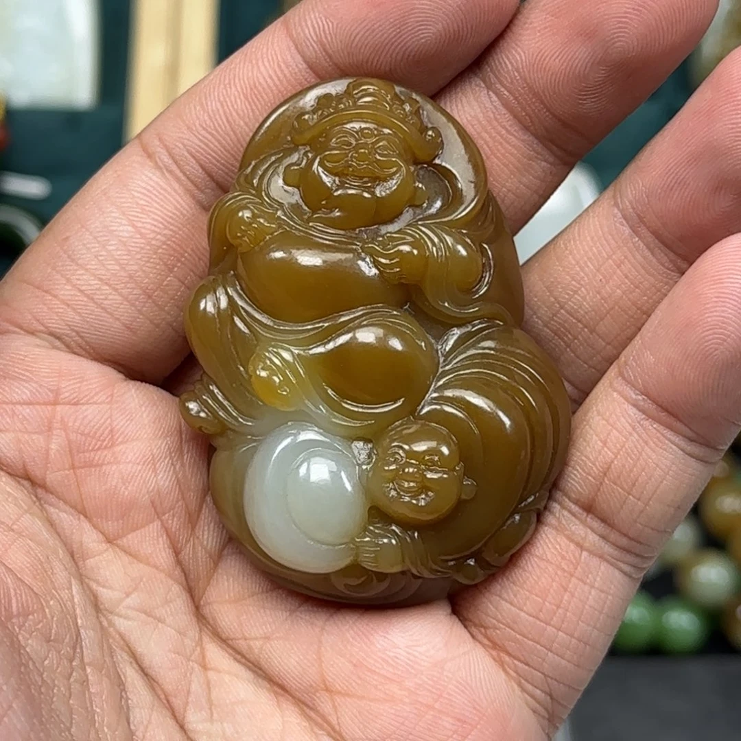 和田玉未镶嵌挂件