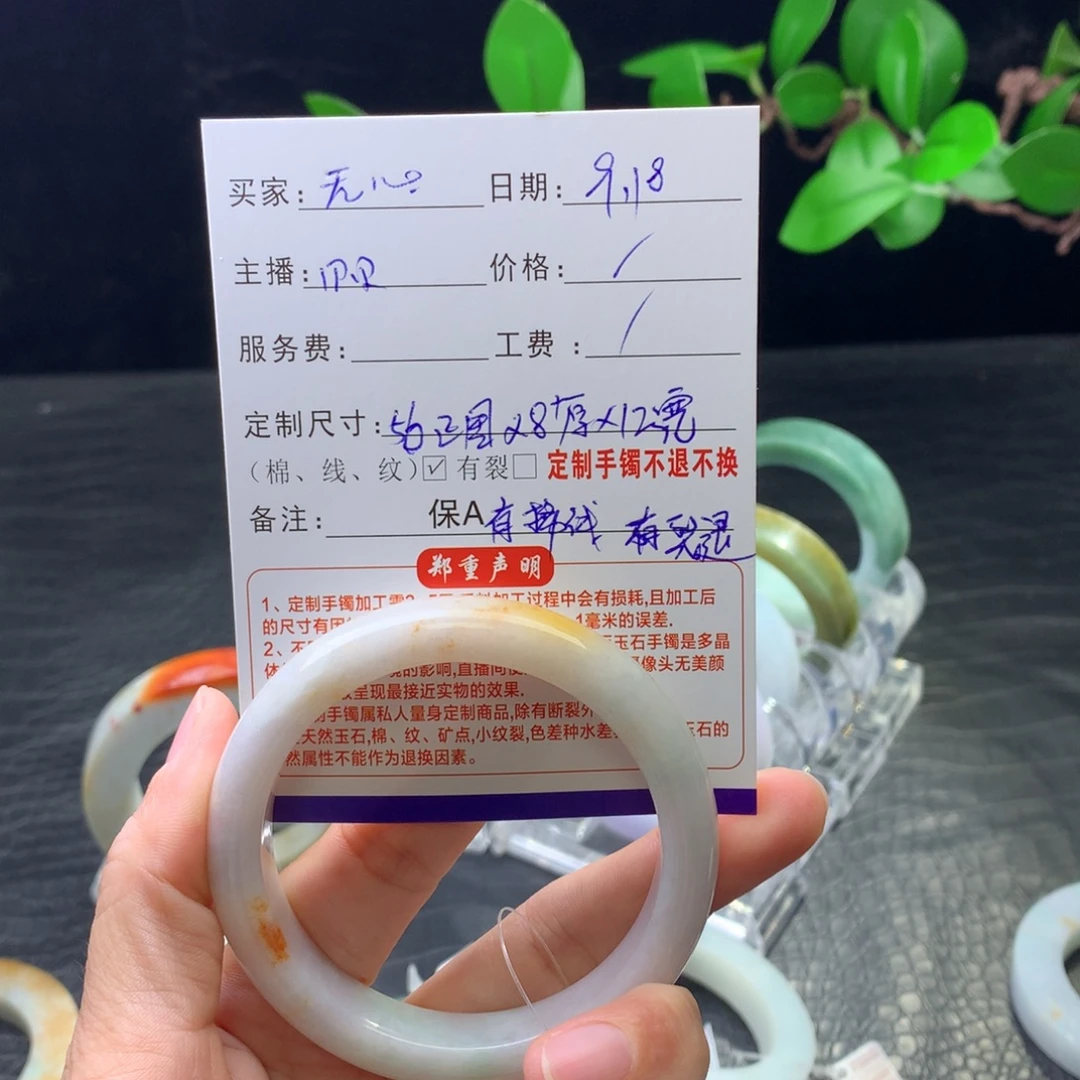 无***朵未镶嵌手镯翡翠手镯