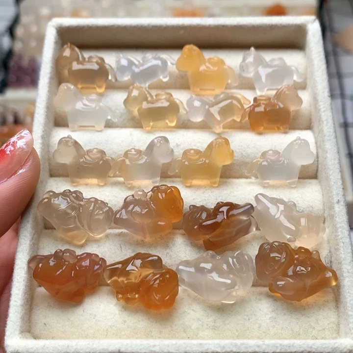 玛瑙/玉髓未镶嵌玛瑙飞马/只