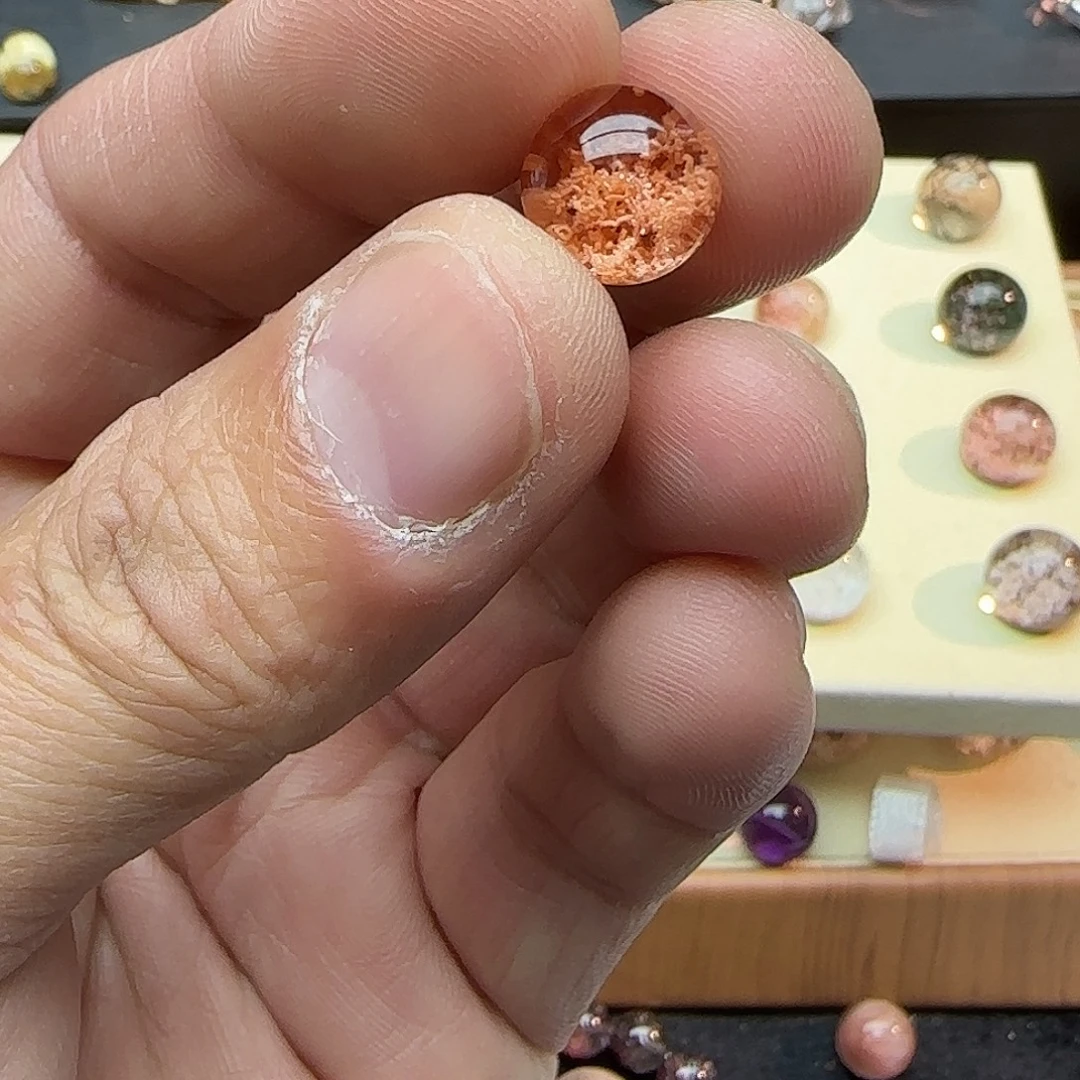 水晶未镶嵌珠宝半成品11mm 金秋幽灵