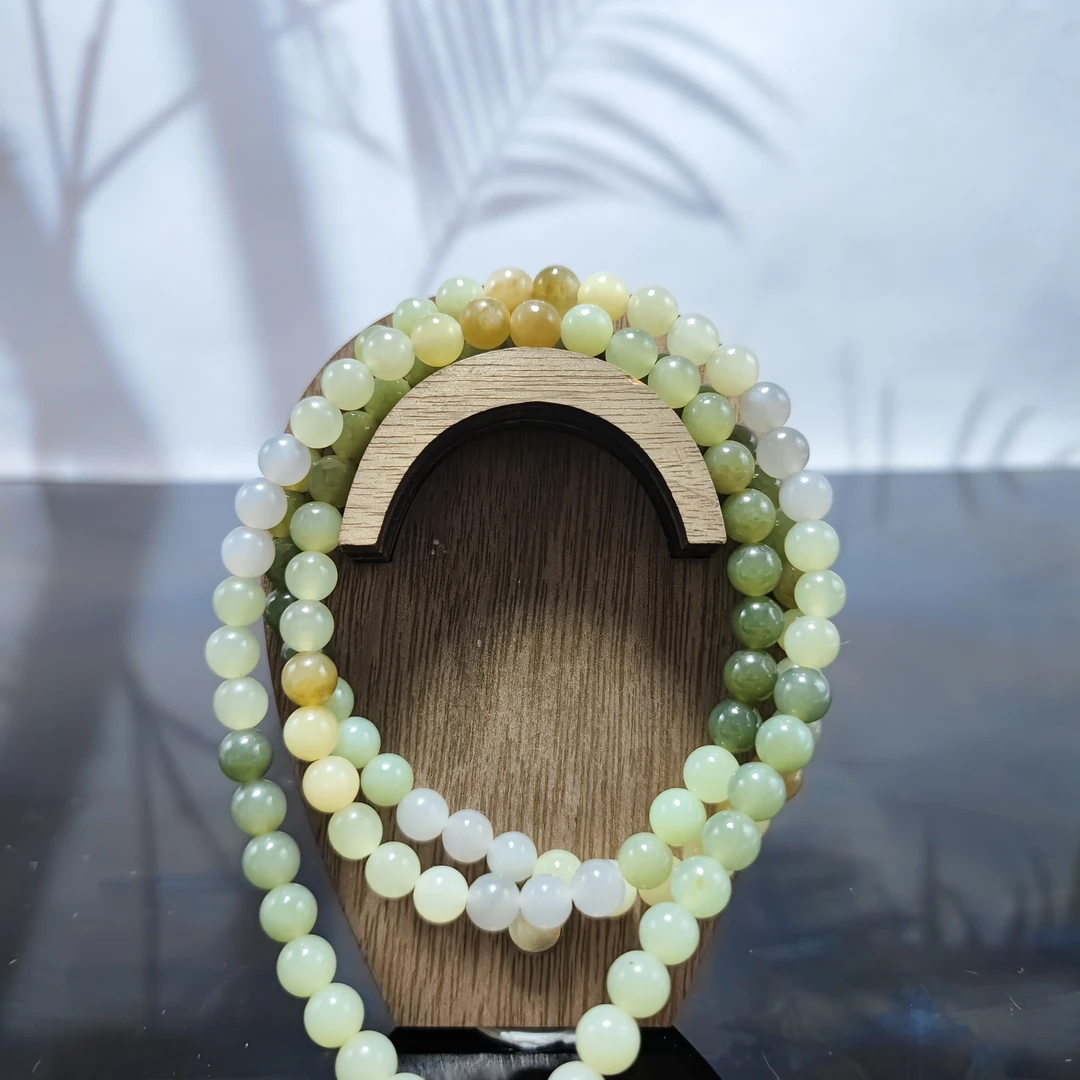 J和田玉108项链（卡7）0871