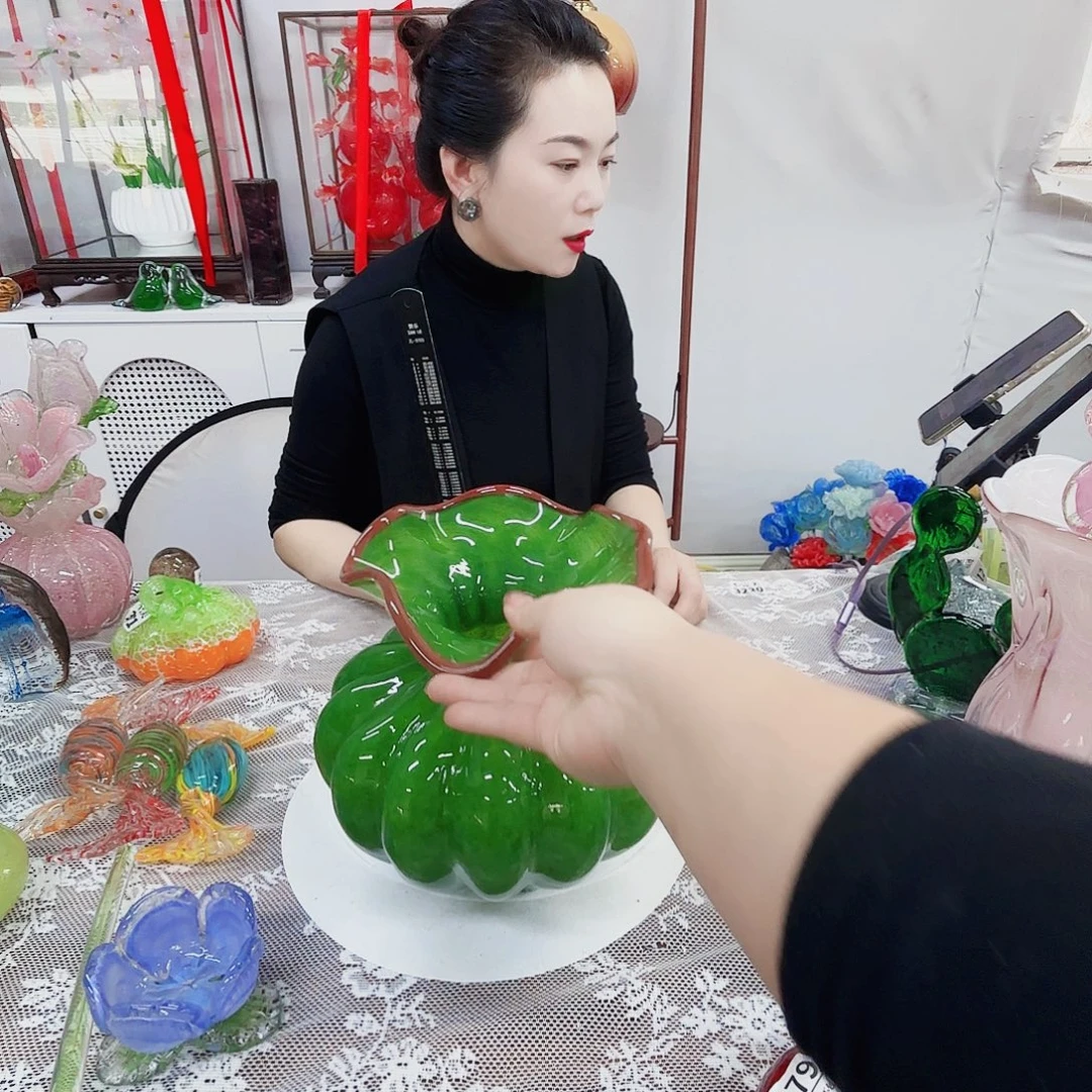 卓***妈琉璃花瓶花器艺术摆件