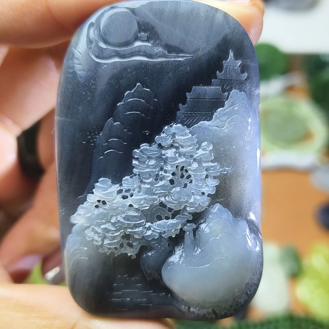和田玉未镶嵌颈饰