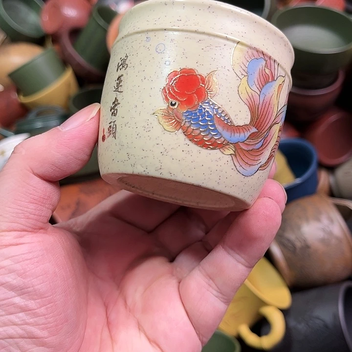 紫砂茶杯全手工紫砂主人杯