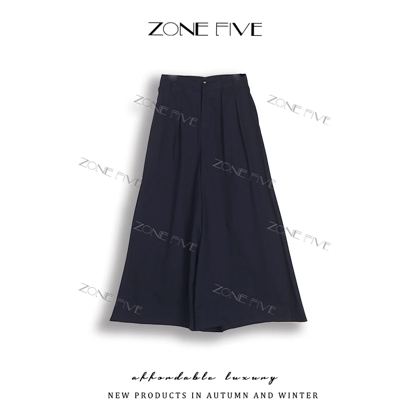 【zonefive】2025新款阔腿休闲裤时尚静奢百搭显瘦宽松