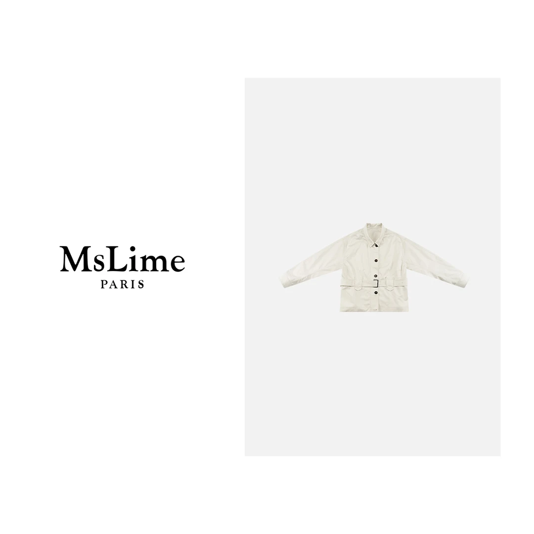 王嬛嬛MsLime25年春款“风起英伦”短款风衣 HD2A0632