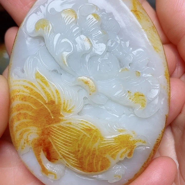 大***兴和田玉未镶嵌车挂