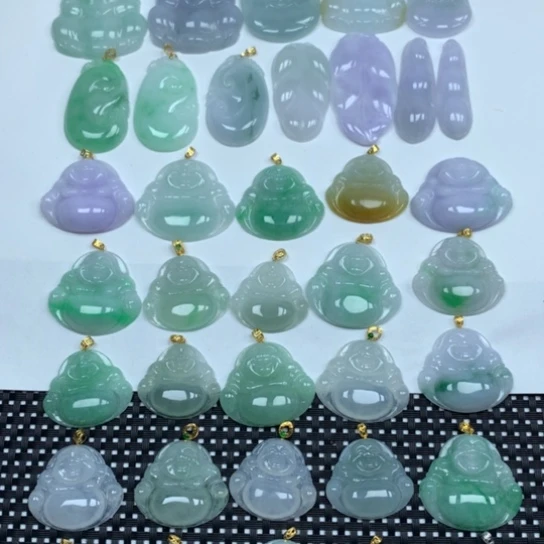 翡翠未镶嵌颈饰天然