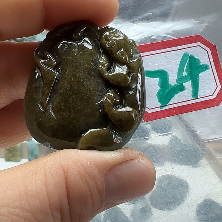 翡翠未镶嵌吊坠(不含链)