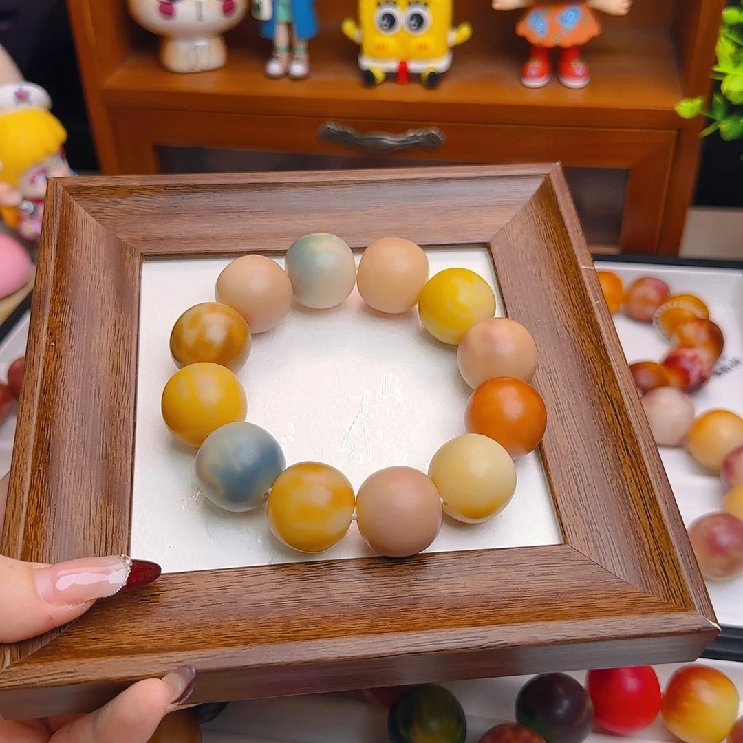 菩提根/象牙果手串卡21干磨苹果